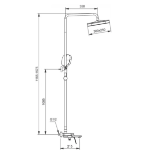 Душевая стойка Gappo G2428 хром